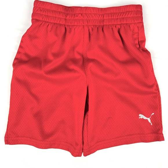 Puma Red Basketball Shorts for Boys - Picture 1 of 6